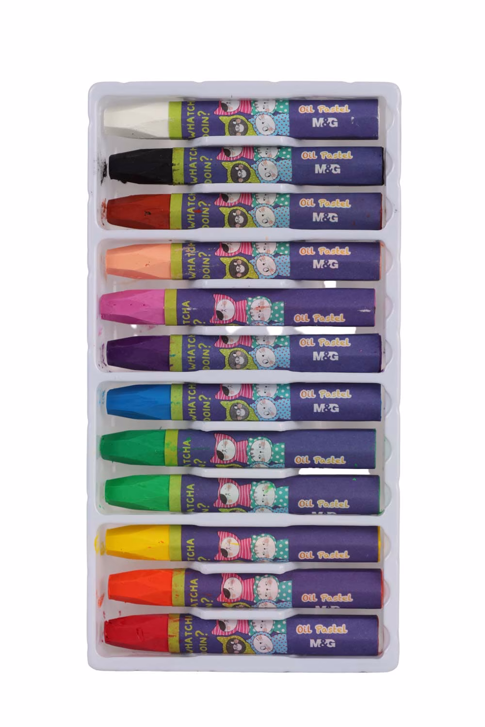 Hexagonal Oil Pastel 12 Colours - Image 2