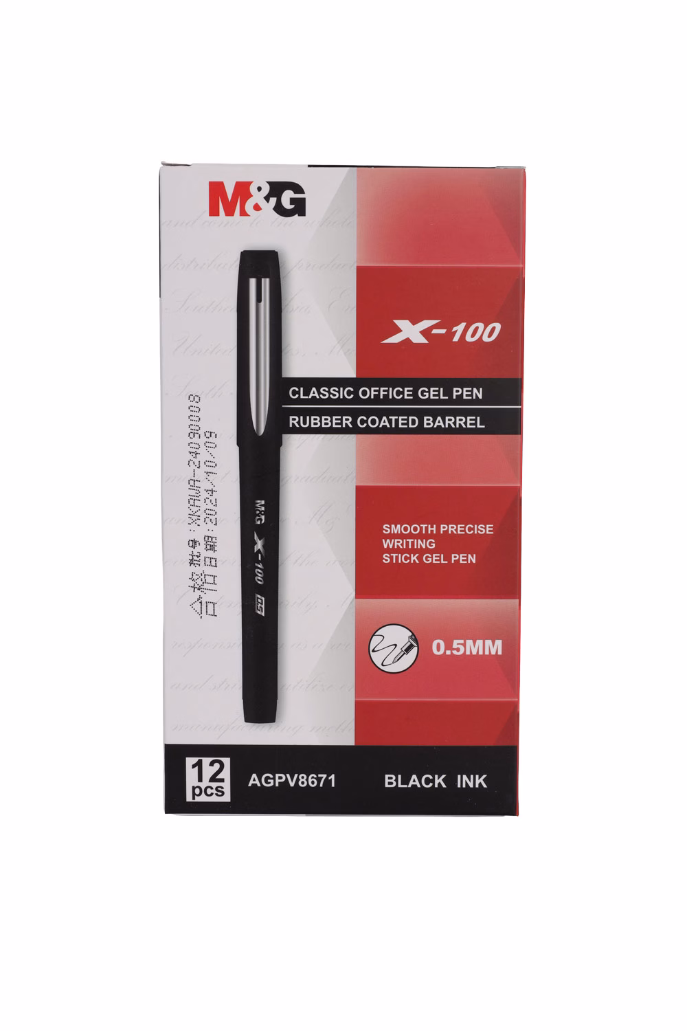Black Classic Office Gel Pen X-100 0.5mm